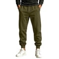 thumbnail image 3 of Sweatpants for Men Basic Fleece Joggers with Pockets Solid Color Elastic Drawstring Waist Athletic Sweat Pants 2026, 3 of 10