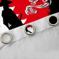 thumbnail image 4 of Homewish Japanese Ukiyo-E Black Out Curtains,Red Moon Architecture Silhouette Curtains Pack of 2 (42x63 Each),Japan Theme Bedroom Curtains For Boys Kids,Luxury Bedroom Decor, 4 of 6