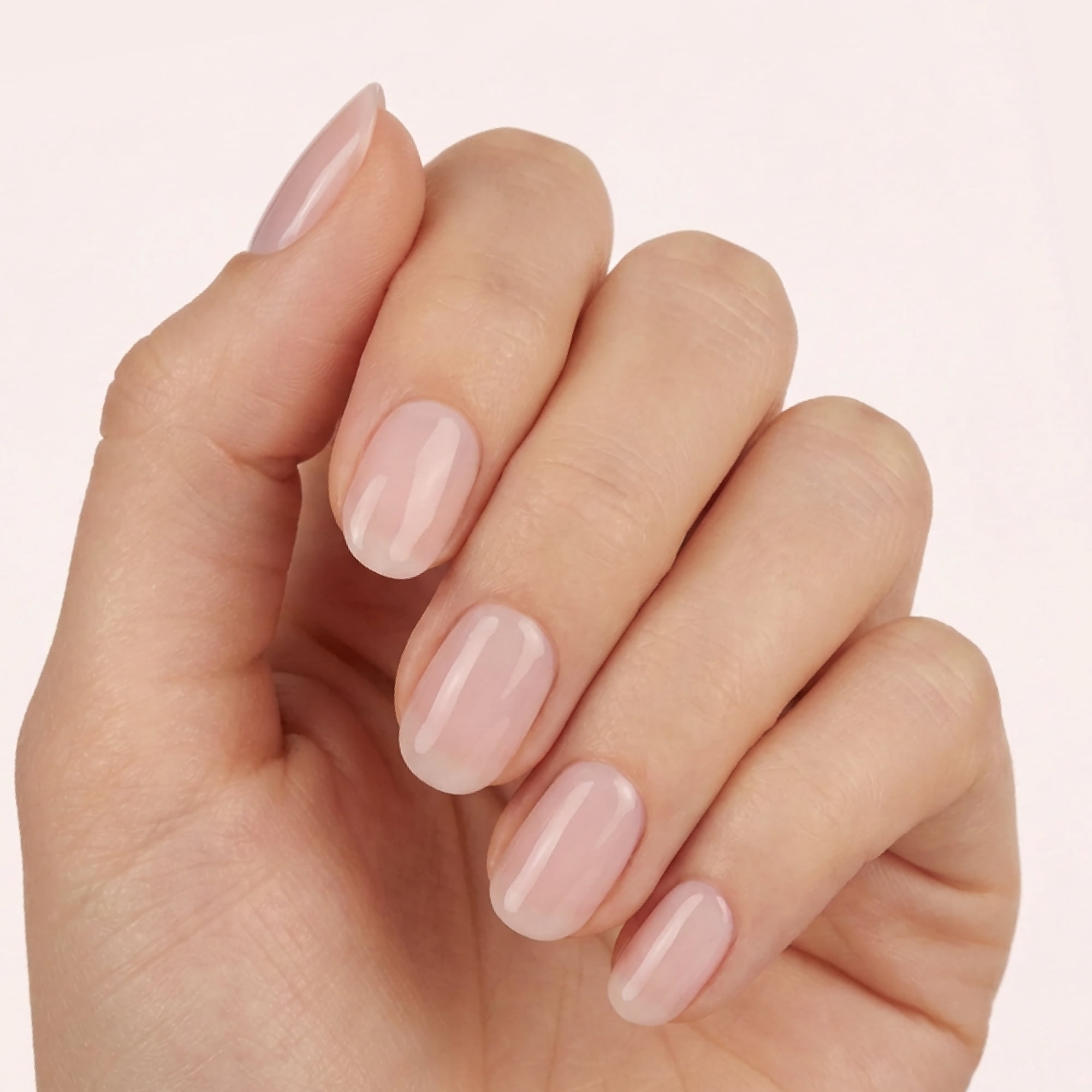 Dashing Diva GLAZE COLOR, Semi-Cured Gel Nail Polish Strips, Whisper, 32 Count