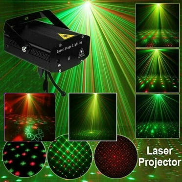 Morttic Mini Laser Projector Stage Lights LED R&G Lighting Xmas Light for Bars, DJ Discos, Family Entertainment, Dance Halls, Stage Performances