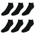 thumbnail image 2 of Hanes Chaussettes Invisibles pour Hommes, Lot de 6, Coussin, 10-13, Noir, 2 of 2