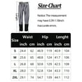 thumbnail image 6 of FEOYA Medieval Pirate Pants Men Renaissance Gothic Pants Steampunk Trousers Viking Navigator Trousers Striped Casual Sweatpants with Drawstrings L, 6 of 6