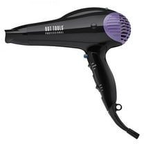 Purple (#1035) , Hot Tools Pro Ionic Anti-Static Dryer Hair - Pack of 1 w/ Sleekshop Teasing Comb