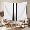 thumbnail image 2 of Black Stripe Tapestry for Bedroom Wall Hanging Tapestry, Abstract Modern Art Vertical Striped Ceiling Backdrop Tapestries Poster Blanket Wall Decor for Teens Room Living Room Dorm 59" x 79", 2 of 8
