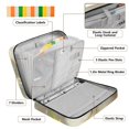 thumbnail image 4 of Haosy Accordion File Organizer Zipper Binder 500 Sheet 6-Tab Expanding File Folder Multi-Pocket 1.2 Inch 3 Ring Easter Egg with Cat, 4 of 7