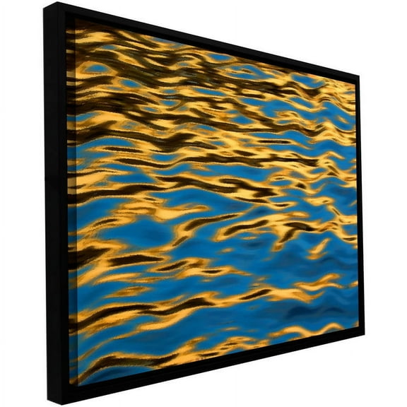 ArtWall Dean Uhlinger "Rogue River Ripples" Floater Framed Gallery-Wrapped Canvas