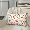 thumbnail image 5 of Naloa Autumn Maple Leaf with Hedgehog Pillowcase, Throw Pillowcase, Wrinkle-Free, Stain-Resistant with Hidden Zipper for Bedroom Sofa-14"x20", 5 of 6