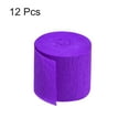 thumbnail image 3 of Uxcell Crepe Paper Streamer 32ft Long 1.37 Inch Wide, Purple 12 Pack, 3 of 5
