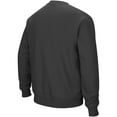 thumbnail image 3 of Men's Colosseum Charcoal Nebraska Huskers Arch & Logo Crew Neck Sweatshirt, 3 of 5