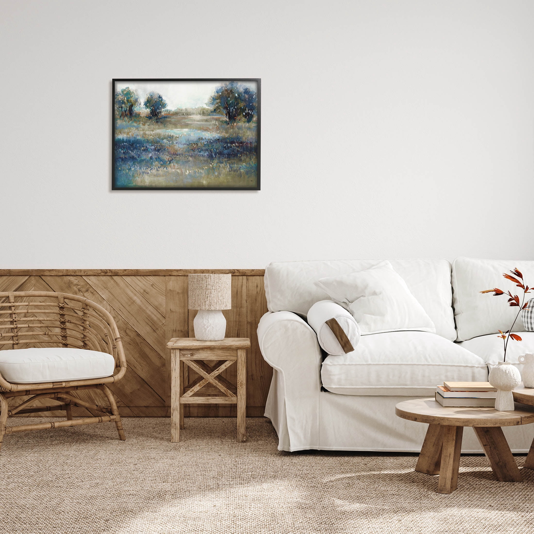 Stupell Industries Impressionist Nature Composition Painting Black Framed Art Print Wall Art, Design by K. Nari