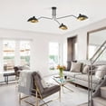 thumbnail image 3 of Aiwen 3-Light Farmhouse Novelty Ceiling Light for Living Room Dining Room Bedroom, 3 of 10