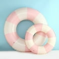thumbnail image 3 of Pool Tube Classic Striped Inflatable Floats Swimming Ring Colorful Ring Pool Float Floating Inner Tubes for Pool, Swim Tubes Pool Floaties for Adult Teen Kids Swimming 35.4in, 3 of 6