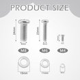 thumbnail image 2 of Universal TV Mounting Hardware Kit 24 PCS M4 M6 M8 Stainless Steel Screws Washers for VESA Wall Mount TV and Monitor Bracket Fixing, 2 of 8