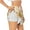 White, variant on Hirioo Three Gnomes With Balloons for Women's Double Layer Athletic Shorts High-Performance Gym Shorts with Inner Pocket, Elastic Waistband-Large