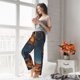 thumbnail image 5 of Fotbe Cowboy Boots Under Starry Sky Pantalones de Pijama para Mujer, Pantalones de Dormir, Pantalones Pj con Cordón y Bolsillos-3X-Large, 5 of 6