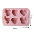 thumbnail image 5 of Joernso Heart Shape DIY Cake Mold Silicone 6 Cavity Valentines Day Candy Mold for Baking, 5 of 7