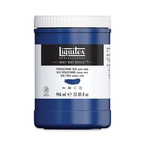 Liquitex Heavy Body Artist Acrylics - Phthalo Blue (Green Shade), 32 oz Jar