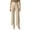 Beige, variant on EDFBUYKRS Female Women Pants Casual Linen Pants Women Wide Leg Petite Summer Women High Waist Wide Leg Dress Pants Pleated Front Wide Waistband Elastic Work Casual Long Trousersÿ Xxl