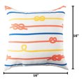 thumbnail image 5 of Mainstays Coastal Knots Reversible Outdoor Throw Pillow 16 Inch Multicolour Novelty, 5 of 5