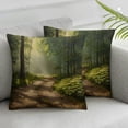 thumbnail image 3 of nygtbtfer Set of 2 with with Brown Green Soft Comfortable Washable Couch Living Room Square White, 3 of 7