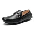 thumbnail image 1 of Mocasines de Conducción para Hombre Bruno Marc Penny Loafers Negros Talla 10.5, 1 of 9