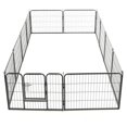 thumbnail image 2 of vidaXL Dog Playpen 12 Panels Steel 31.5"x23.6" Black, 170573, 2 of 7