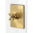 thumbnail image 3 of Kingston Brass KB6347AXTO Restoration Single-Handle Pressure Balanced Tub Faucet in Brushed Brass, 3 of 7