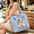 thumbnail image 5 of Cat Carrier Bag,Elephant Style Portable Outdoor Pet Travel Bag,Side Opening Head-out and Dual Shoulder Design,for Holiday Outdoor Play with Pet, 5 of 7