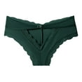 thumbnail image 3 of Bigersell Ladies Underwear Panties Cotton Clearance Underwear Women Seamless Bikini Panty Style P-1214 Polyester Bikini Panties Ladies Thong Underwear Briefs High Waist Women's Panties Green L, 3 of 5
