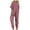 Pink, variant on Riforla Women Solid Color V Neck Jumpsuits Half Sleeve Long Rompers Beam Foot Baggy Overalls Pants Jumpsuits for Women Hot Pink M