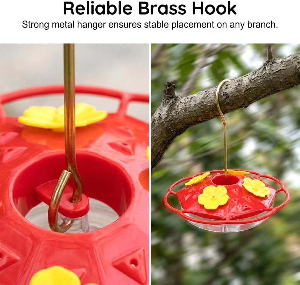 Hummingbird Feeder for Outdoors, 2026 New Multicolor Garden Bird Feeder, Leak-Proof Hanging Nectar Feeder for Backyard, Durable Hummingbird Feeder Bird Feeding Station for Bird Lovers (2Pcs)