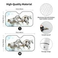 thumbnail image 5 of Yiaed Running White Horses Print Car Windshield Sunshade Front Auto Car Front Window Sun Shade Foldable Sun Visor Shield Cover Auto Accessories for Sedan SUV Truck-Small, 5 of 5