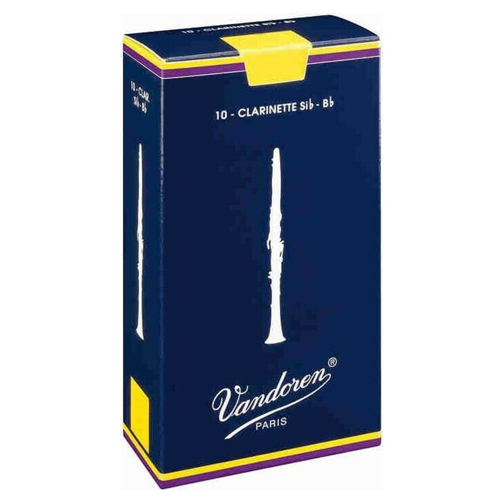 Vandoren Bb Clarinet Traditional Reeds Strength 2.5 Box of 10