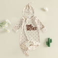 thumbnail image 2 of YDFCWX New Born Clothes Baby Boy Colorful Printed Crewneck Long Sleeve Bodysuit Casual Fall Romper Unisex Outfit Beige,3-6 Months, 2 of 8
