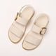 thumbnail image 5 of Sandalias planas Sandalias de verano Sandalias de vestir Mujeres Correa de tobillo de los pies abiertos (38) Beige, 5 of 9