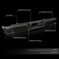 thumbnail image 2 of DNA Motoring For 14-18 Silverado Sierra 1500 Rear Step Bumper Black Assembly w/ Parking Sensor Hole, 2 of 8
