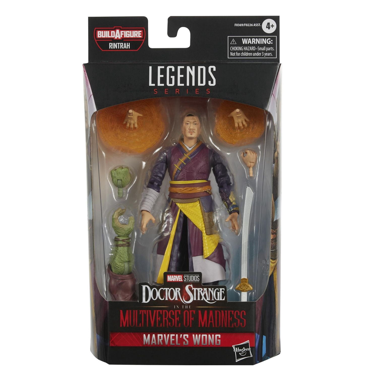 Marvel Legends Series Doctor Strange in the Multiverse of Madness 6-inch Collectible Marvel’s Wong Marvel Cinematic Universe Action Figure Toy, 4 Accessories and 1 Build-A-Figure Part