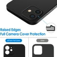 thumbnail image 3 of JETech Ultra Slim (0.35mm Thin) Case for iPhone 12, 6.1-Inch, Camera Lens Cover Full Protection, Lightweight, Matte Finish PP Hard Minimalist Case, Support Wireless Charging (Black), 3 of 7