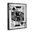 thumbnail image 5 of Stupell Industries Card Deck Jack Spade Symbol Graphic Art Jet Black Floating Framed Canvas Print Wall Art, Design by Lil' Rue, 5 of 6