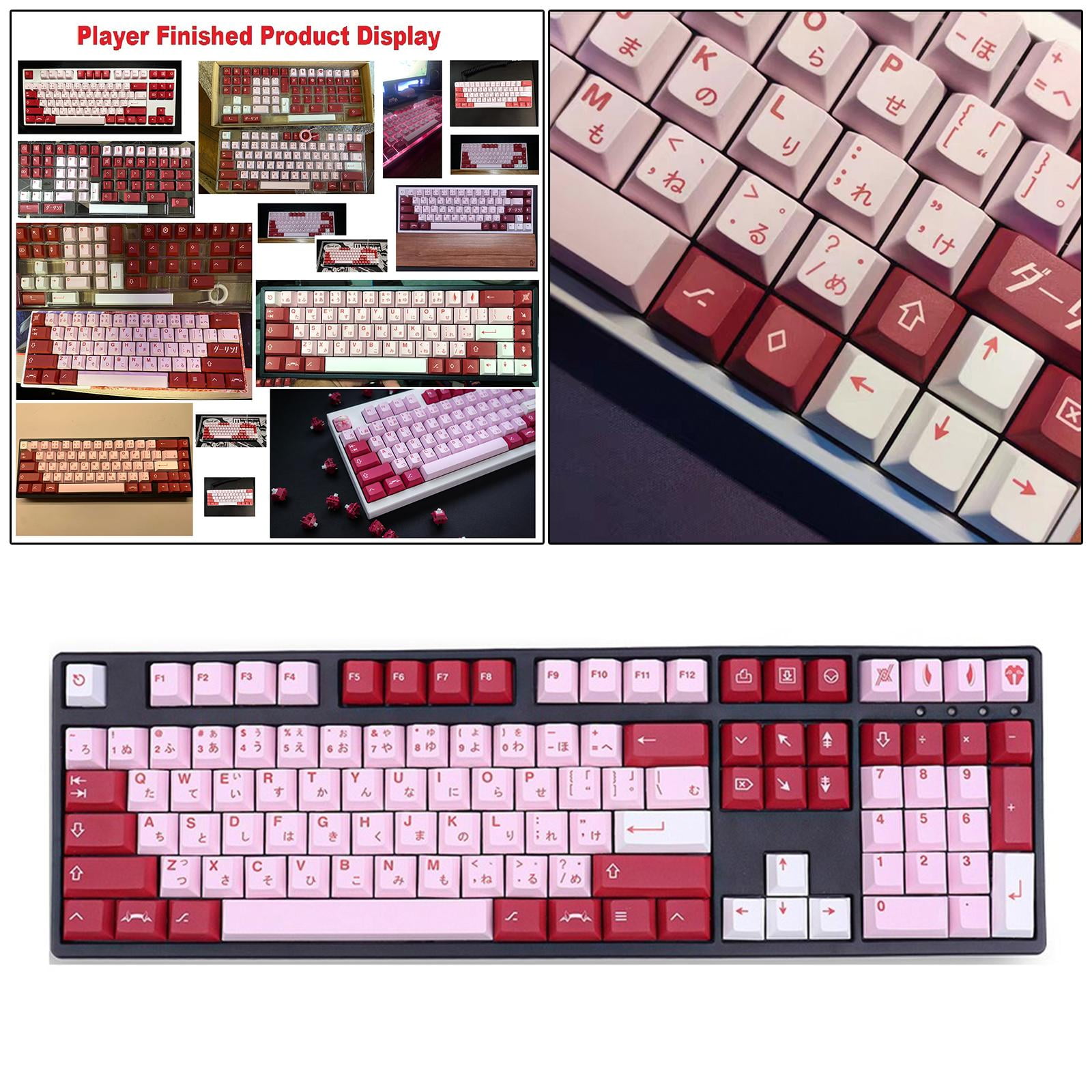 Wzmzjy PBT 140 Keys Keycaps Cherry Profile DYE-Sub for Mechanical Keyboard, Comfortable