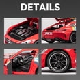 thumbnail image 3 of 1:24 GTR F1 Safety 300SL Sport Car Model Toy Alloy Diecast Sound Light Shock Absorption Miniature Vehicle Models Collection Gift, 3 of 10