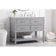 thumbnail image 2 of Elegant Decor Sinclaire 42" Aluminum Alloy & MDF Single Bathroom Vanity in Gray, 2 of 8