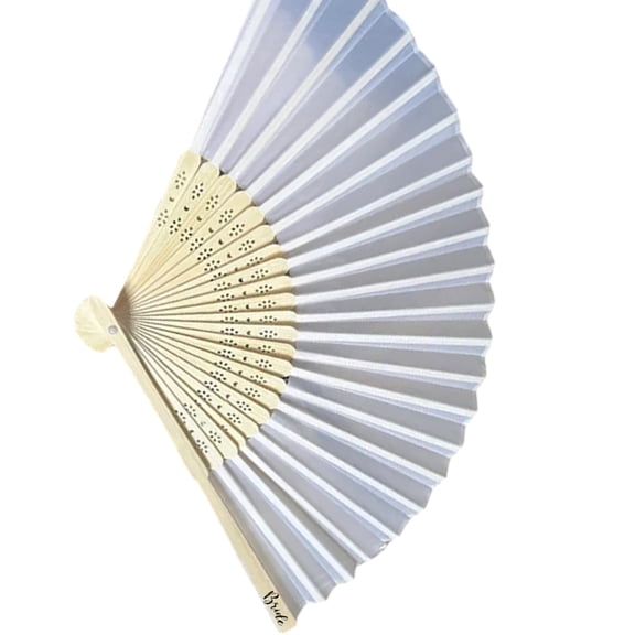 Handheld Fan with Wood Frame Bride Bridesmaid Folding Fan Bachelorette Party Folding Fan for Bridal Shower Party Supplie