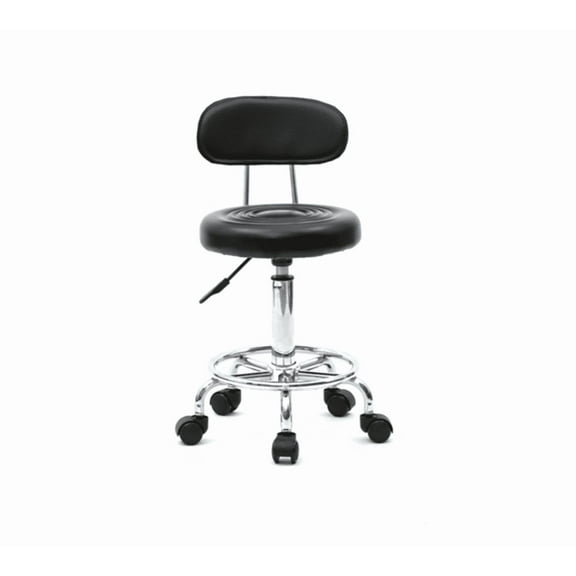 Alvantor Adjustable Beauty Chair Black with Ergonomic Backrest and Swivel