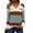 Lake Blue Colorblock, variant on Zeagoo Womens Sweaters Fall Casual Long Sleeve V Neck Shirts Lightweight Crochet Ribbed Knit Pullover Tops