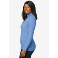 thumbnail image 3 of Jessica London Women's Plus Size Ribbed Cotton Turtleneck Sweater, 3 of 4