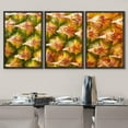 thumbnail image 3 of wall26-3 Piece Framed Canvas Wall Art - Ripe Pineapple Fruit Texture. for Food and Beverage, Healthcare - Modern Home Art Stretched and Framed Ready to Hang - 24"x36"x3 BLACK, 3 of 5