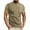 Khaki, variant on Up to 65% off Shirt Men, Xunlbb Man Solid-Color Casual Elastic Sports Short Sleeve Round-Neck Top