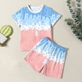 thumbnail image 5 of CONROSES Baby Boys Summer Outfit Set Ice Cream Graphic Short Sleeve T-Shirt Shorts Clothes Sets for Kids, Sizes 2-3 Years, 5 of 6