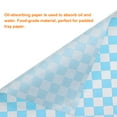 thumbnail image 4 of 100pcs Square Checkered Pattern Wax Paper Sheets 7" x 7", Blue, 4 of 7